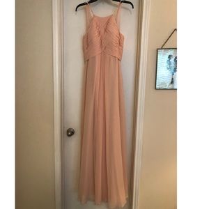 Azazie Ginger Pearl Pink Bridesmaid Dress